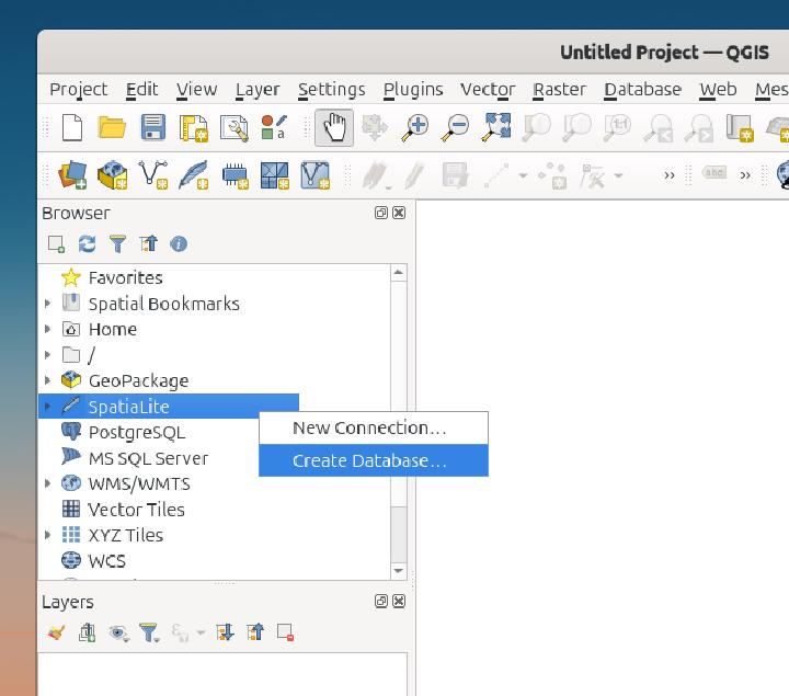 Create the database
